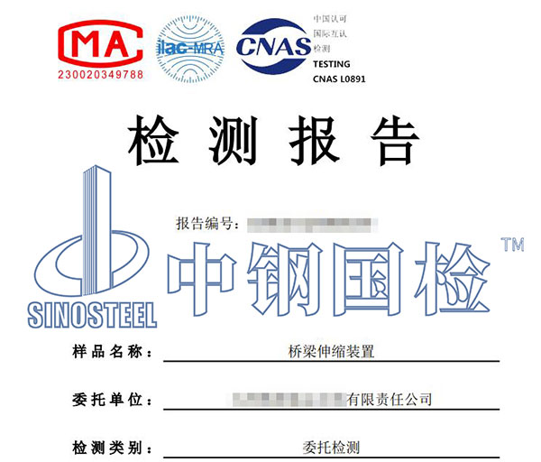 伸縮裝置檢測報(bào)告