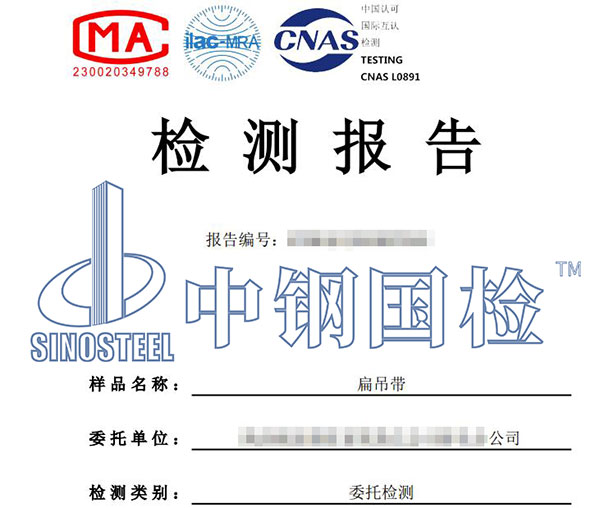 吊帶檢測報告
